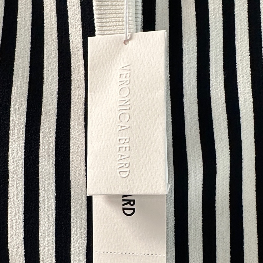 Veronica Beard Black and White Striped Vest - Picture 3 of 5